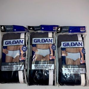 New Mens size 2XL Briefs. Brand( Gildan) 4 pair of underwear come in each pack.